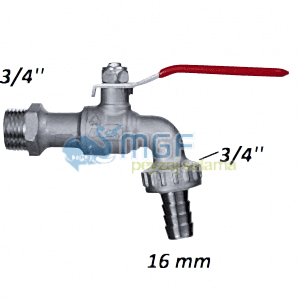 Metal Bahçe Musluğu (Küresel) 3/4'' Giriş