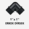 1''PE Dişli Dirsek 1'' Erkek x 1'' Erkek
