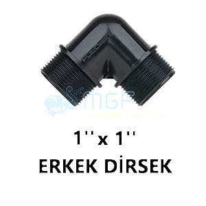 1''PE Dişli Dirsek 1'' Erkek x 1'' Erkek