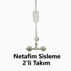 Netafim CoolNet 2'li 180° Sisleme Nozulu Seti | 30cm Boru + Ağırlık + Çekvalfli Su Püskürtme
