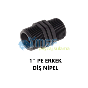 1''PE Erkek Plastik Nipel