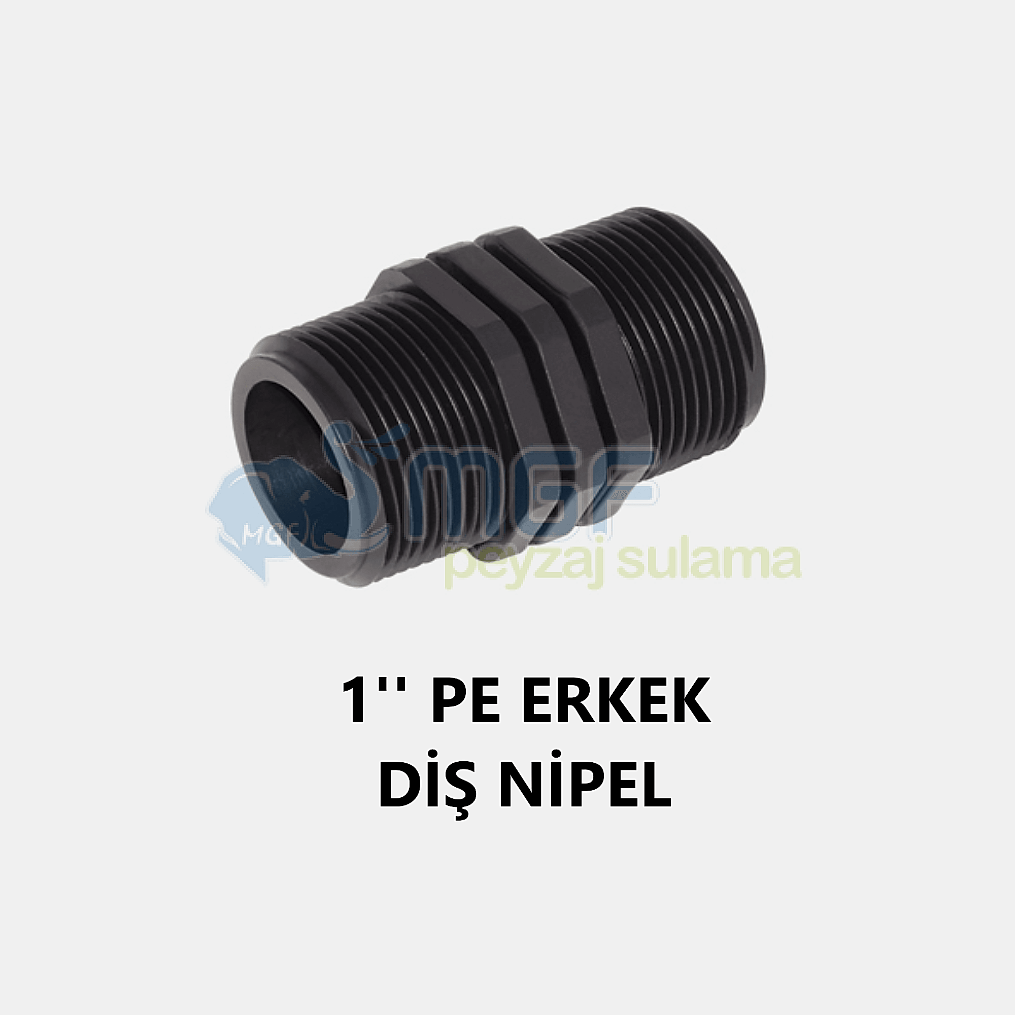 1''PE Erkek Plastik Nipel