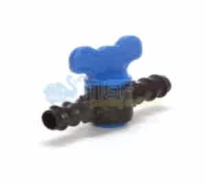 50 Adet Damla Sulama Mavi Mini Küresel Vana 16x16mm | Boru Açma Kapama Aparatı