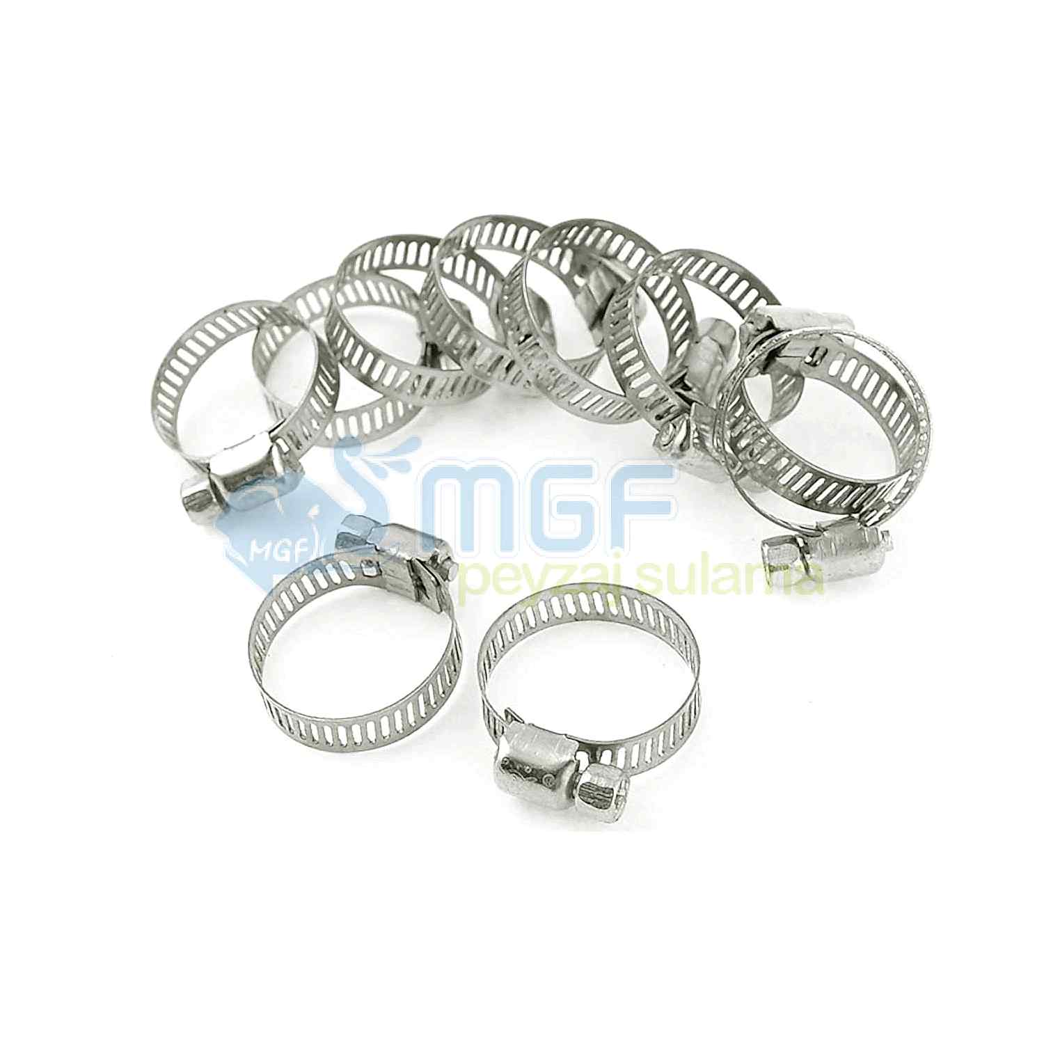 10 Adet Hortum Kelepçesi Tork Ayarlı 13x19 mm Paslanmaz Çelik Boru Metal Kelepçe Ayarlanabilir klips (Kopya)