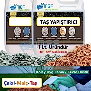 MGF Çim Ve Çakıl Tutucu 1 litre. Taş, Çakıl, Kabuk Bağlayıcı Sabitleyici Yapıştırıcı Taş Reçinesi